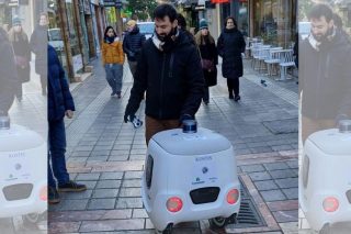 Ρομπότ... ντελιβεράς παρουσιάστηκε στη Χίο